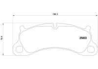 Brake Pad Set, disc brake 2500301 Textar