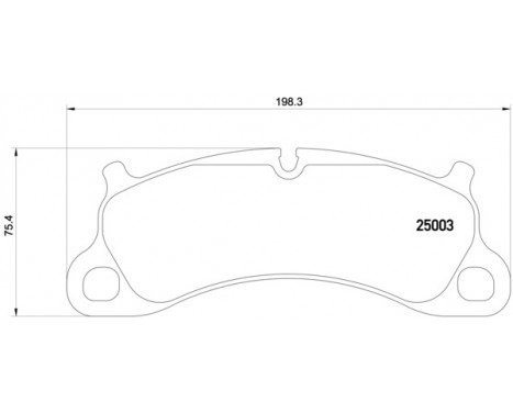 Brake Pad Set, disc brake 2500301 Textar