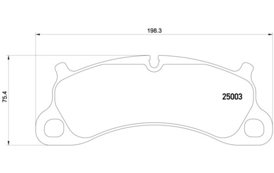Brake Pad Set, disc brake 2500301 Textar