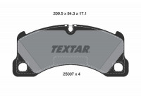 Brake Pad Set, disc brake 2500703 Textar