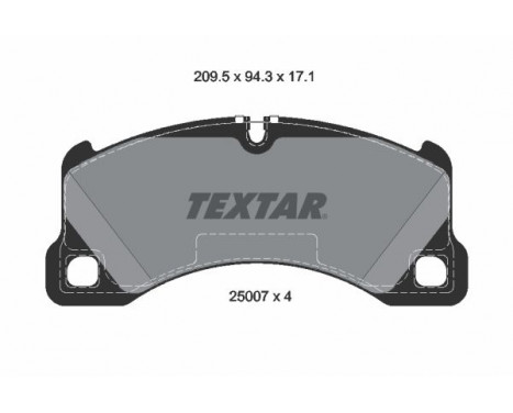 Brake Pad Set, disc brake 2500703 Textar