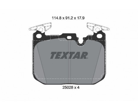 Brake Pad Set, disc brake 2502805 Textar