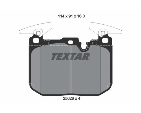 Brake Pad Set, disc brake 2502807 Textar