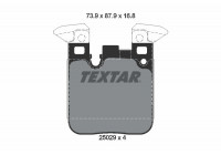 Brake Pad Set, disc brake 2502901 Textar