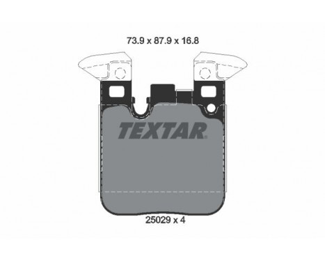 Brake Pad Set, disc brake 2502901 Textar