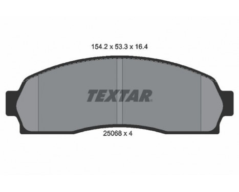 Brake Pad Set, disc brake 2506801 Textar