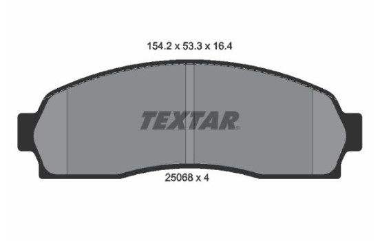 Brake Pad Set, disc brake 2506801 Textar