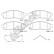 Brake pad set, disc brake 25087 00 701 00 Breck