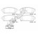 Brake pad set, disc brake 25096 00 704 20 Breck