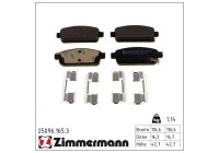 Brake Pad Set, disc brake 25096.165.3 Zimmermann