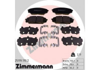 Brake Pad Set, disc brake 25119.170.2 Zimmermann