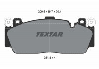 Brake Pad Set, disc brake 2513301 Textar