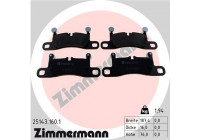 Brake Pad Set, disc brake 25143.160.1 Zimmermann