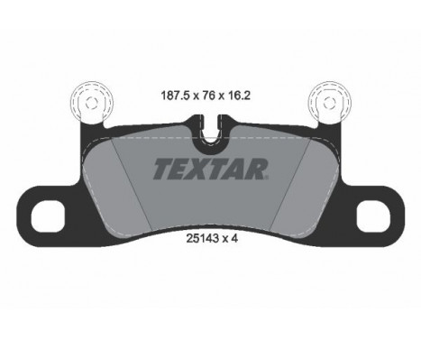 Brake Pad Set, disc brake 2514301 Textar