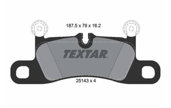 Brake Pad Set, disc brake 2514301 Textar