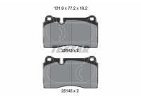 Brake pad set, disc brake 2514501 Textar