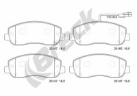 Brake pad set, disc brake 25147 00 703 10 Breck