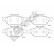Brake pad set, disc brake 25158 00 551 00 Breck