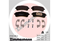 Brake Pad Set, disc brake 25163.185.2 Zimmermann