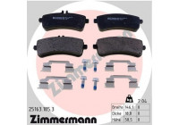 Brake Pad Set, disc brake 25163.185.3 Zimmermann