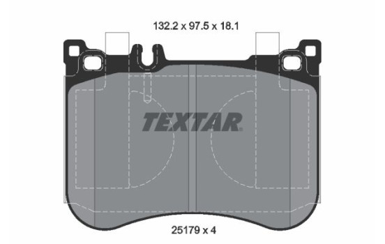 Brake Pad Set, disc brake 2517901 Textar