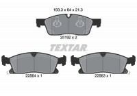 Brake pad set, disc brake 2519207 Textar