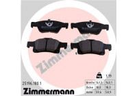 Brake Pad Set, disc brake 25196.180.1 Zimmermann