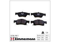 Brake Pad Set, disc brake 25196.180.1 Zimmermann