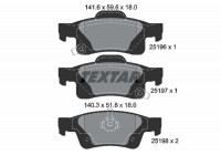 Brake Pad Set, disc brake 2519601 Textar