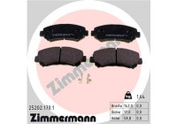 Brake Pad Set, disc brake 25202.170.1 Zimmermann