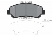 Brake Pad Set, disc brake 2520201 Textar