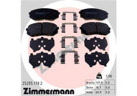 Brake Pad Set, disc brake 25205.170.2 Zimmermann