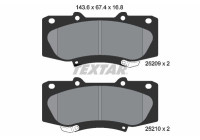 Brake pad set, disc brake 2520901 Textar