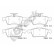 Brake pad set, disc brake 25218 00 702 00 Breck