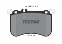 Brake pad set, disc brake 2521901 Textar