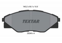 Brake Pad Set, disc brake 2524601 Textar