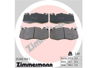 Brake Pad Set, disc brake 25300.190.1 Zimmermann