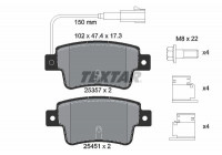 Brake Pad Set, disc brake 2535701 Textar