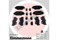 Brake Pad Set, disc brake 25376.175.2 Zimmermann