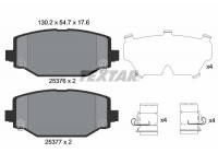 Brake Pad Set, disc brake 2537601 Textar