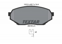 Brake Pad Set, disc brake 2541901 Textar