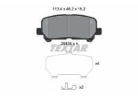 Brake pad set, disc brake 2543401 Textar