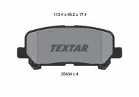Brake Pad Set, disc brake 2543403 Textar