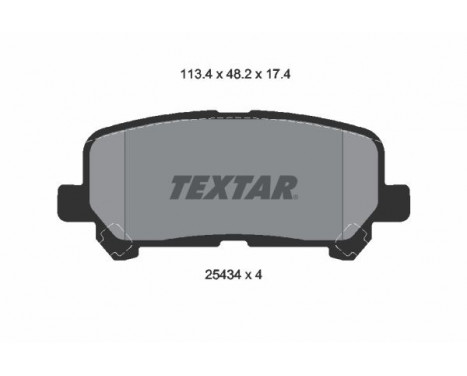 Brake Pad Set, disc brake 2543403 Textar