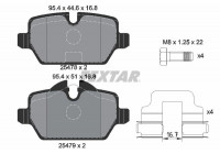Brake Pad Set, disc brake 2547801 Textar