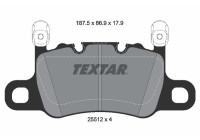 Brake pad set, disc brake 2551205 Textar