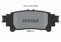 Brake Pad Set, disc brake 2552501 Textar
