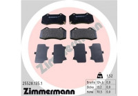 Brake Pad Set, disc brake 25528.135.1 Zimmermann