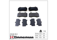 Brake Pad Set, disc brake 25528.135.1 Zimmermann