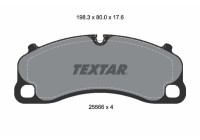 Brake pad set, disc brake 2556601 Textar